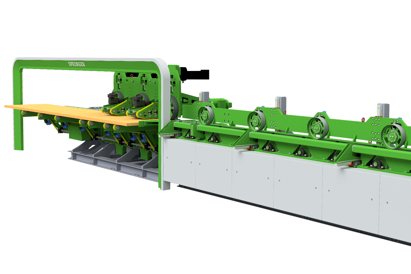 Automatic high-speed planer infeed